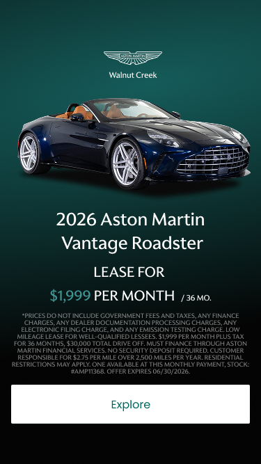 Aston Martin Walnut Creek | The Luxury Collection Walnut Creek
